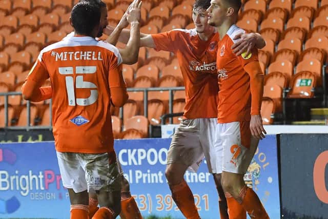 Blackpool hope to be celebrating at home once again this afternoon