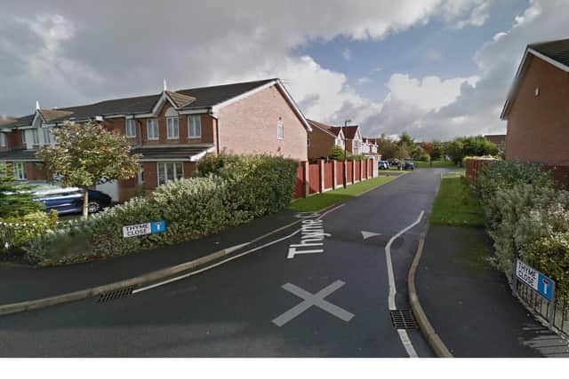 The man was bitten by his own dog at a detached home in Thyme Close, a cul-de-sac off Moor Park Avenue, Blackpool at 3pm yesterday (Thursday, March 4). Pic: Google