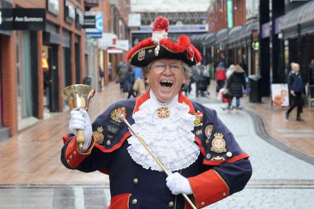 Town crier Barry McQueen is backing the campaign and is looking forward to getting into uniform again