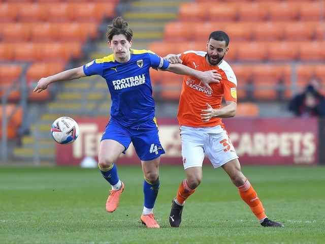 Kevin Stewart was in fine form for Blackpool against the Dons on Saturday