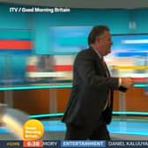 Video grab taken from ITV of presenter Piers Morgan walking off set during a Good Morning Britain discussion about the Duchess of Sussex with his colleague, Alex Beresford, the morning after the UK broadcast of the Duke and Duchess of Sussex interview with Oprah Winfrey. Picture credit: ITV