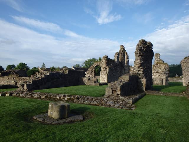 Sawley Abbey, the ruins of the Cistercian abbey close to the River Ribble near Clitheroe ( photo:  © Forest of Bowland AONB)