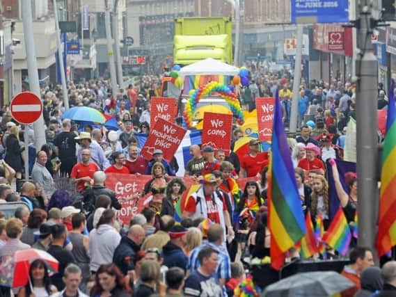 Blackpool Pride festival in pre-Covid-19 days