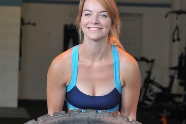 Lise Leyland when she opened a gym with her partner in 2016, photo: Neil Cross