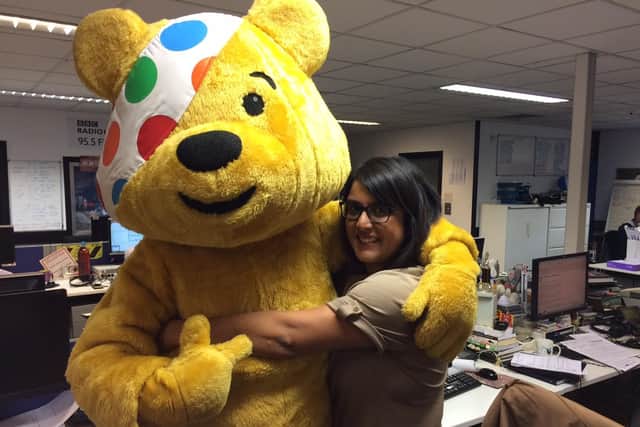 Nish with Pudsey