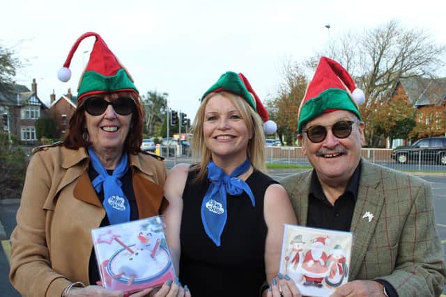 The late comedian Bobby Ball and his wife Yvonne (left) with Kila Redfearn of the Blue Skies Fund at one of of many fund-raising events for the charity in which they were involved
