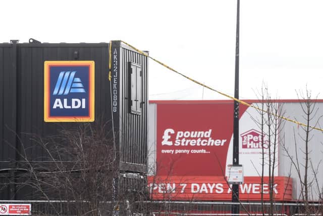 Work has begun on the former Poundstretcher unit in Holyoake Avenue, Bispham, which is set to become an Aldi supermarket. Photo: Daniel Martino/JPI Media