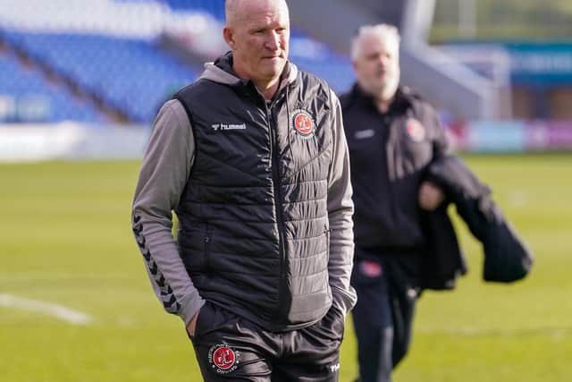 Simon Grayson returns to Blackpool as Fleetwood Town head coach Picture: David Horn/PRiME Media Images Limited