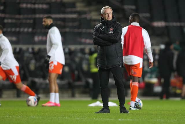 Blackpool head coach Neil Critchley saw his side win in midweek