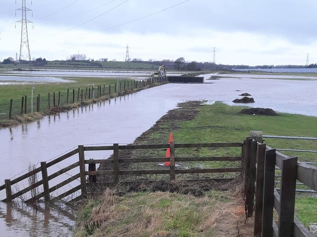 Flooded land in Fylde earlier this year