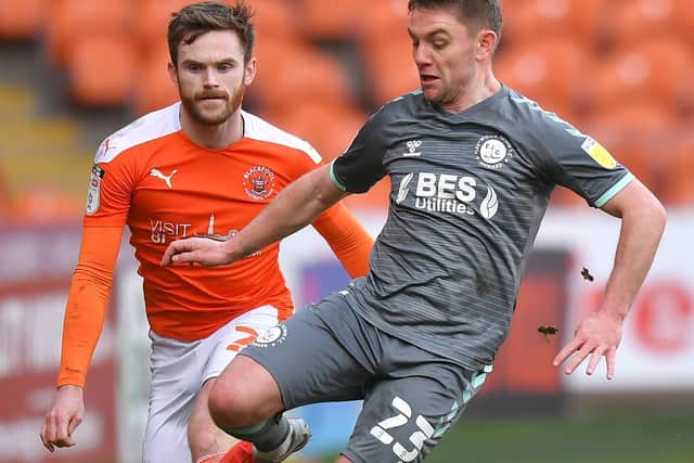 Sam Finley got an unexpected start for Fleetwood at Blackpool on Saturday