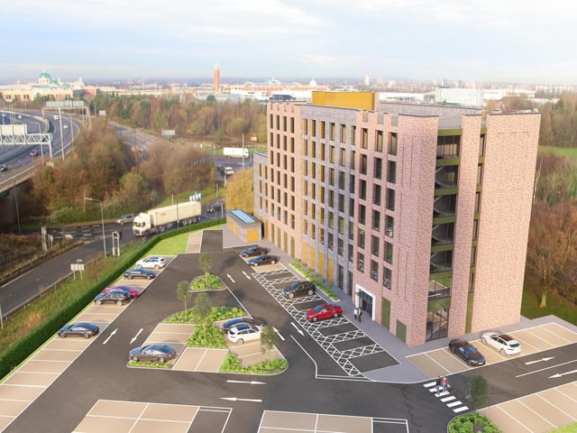 A computer image of how the new Hampton by Hilton in Trafford will look