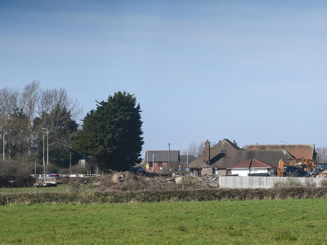 The sorting and recycling processes take place behind the fenced off area at Willow House Farm off Bispham Road (image: Dan Martino)