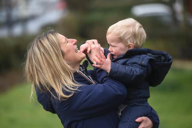 Jane Schofield and her son Jude have been taking part in CAFOD's "Walk for Water" campaign with members of their parish at St John's Catholic Church in Poulton. Photo: Daniel Martino/JPI Media