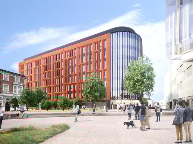 An artist's impression of the office scheme