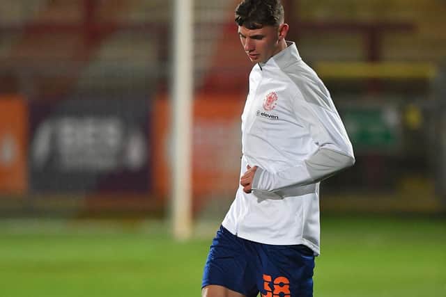 Blackpool youngster Brad Holmes