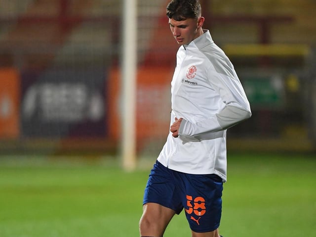 Blackpool youngster Brad Holmes