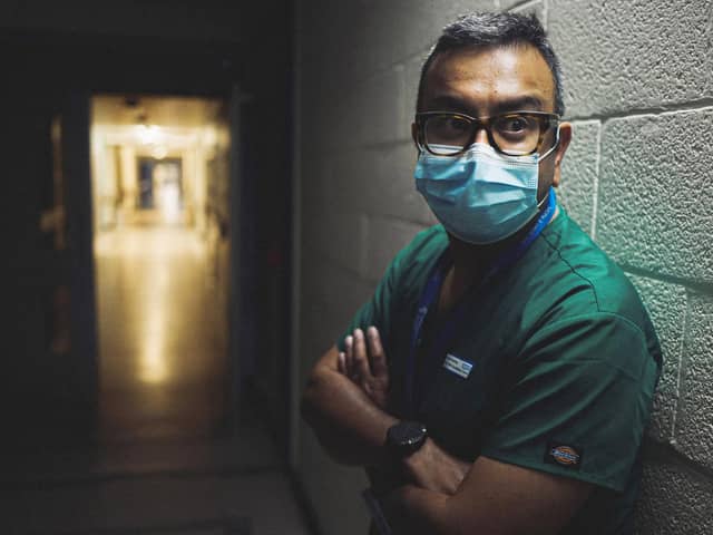 Shond Laha, a critical care consultant at Royal Preston Hospital, featured in an ITV documentary about the Covid crisis