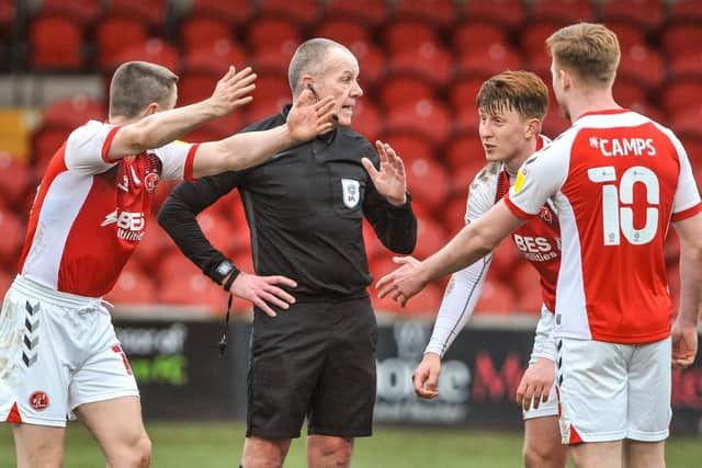 Fleetwood Town's players suffered defeat on Saturday Picture: Stephen Buckley/PRiME Media Images Limited