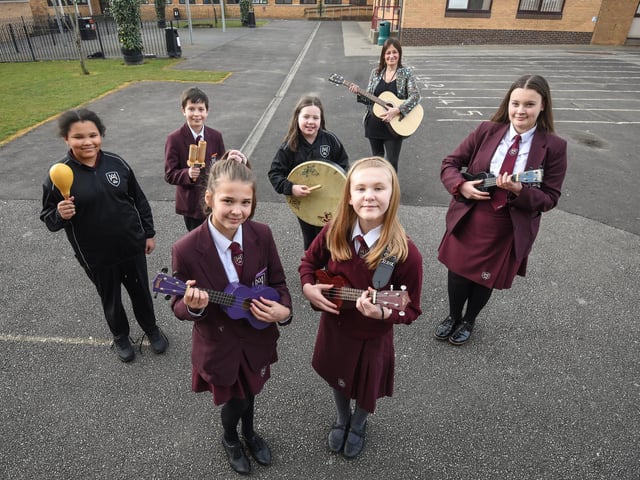 Members of Montgomery's ukulele club. Photo: Daniel Martino, JPI Media
