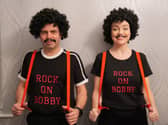 Sean Lester and Jane Dean will be collecting for the Bobby Ball statue fund around Lytham Green on Saturday