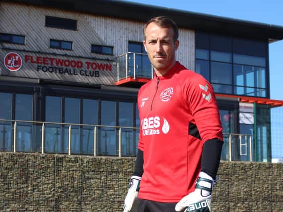 Fleetwood goalkeeper Alex Cairns has signed a new two-year-deal. Credit: FTFC.