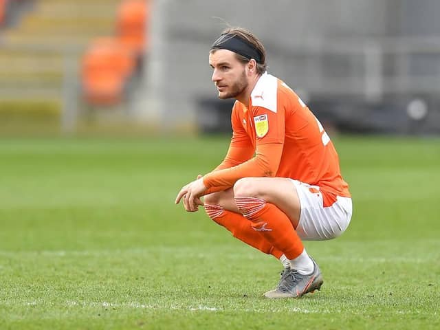 Luke Garbutt can't hide his disappointment at the full-time whistle