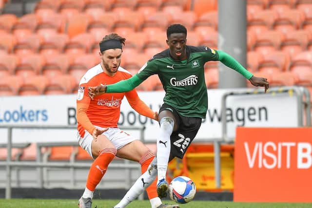 Luke Garbutt keeps his eyes on the ball