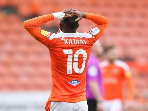 Sullay Kaikai can't hide his frustration at the full-time whistle