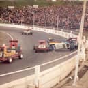 Stock car racing at Odsal in the 1980s - the sport is set to return to the venue in May after a 24-year absence thanks to St Annes' Steve Rees
Picture: COLIN CASSERLEY