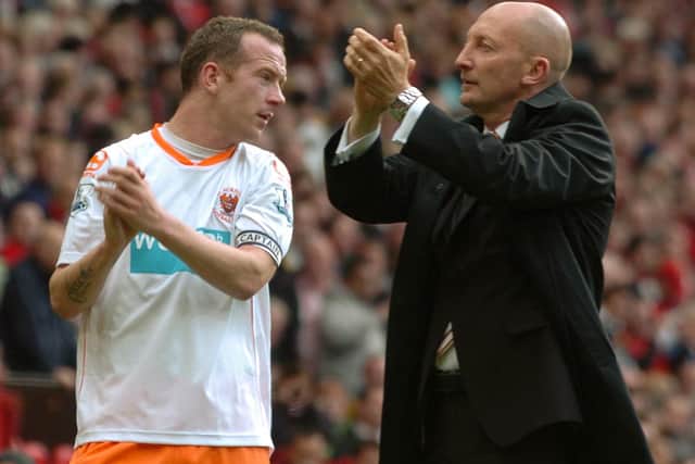 Ian Holloway's Blackpool side were relegated on the final day at Old Trafford