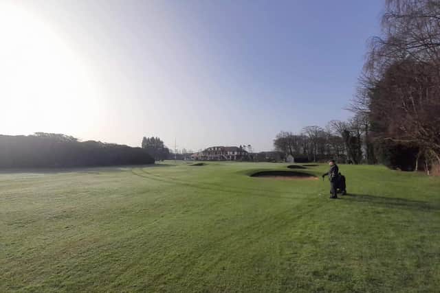 A fine day for golf after the Fairhaven club reopened this week