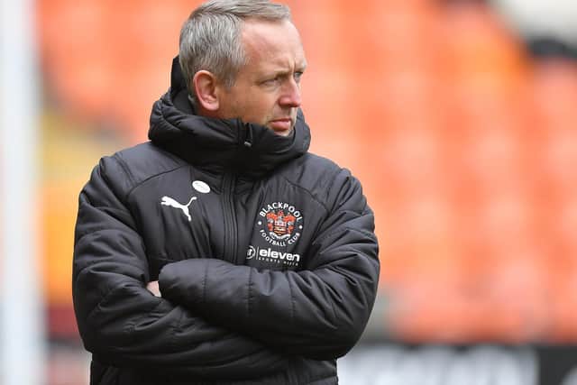 Blackpool head coach Neil Critchley