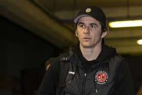 Joey Barton arriving at Portman Road for Tuesday's game