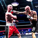Little, right, beat Nathan Hardy in his last fight in March 2019