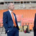 Blackpool’s new head coach Neil Critchley and chief executive Ben Mansford