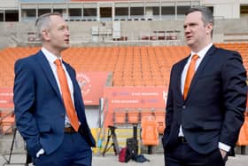 Blackpool’s new head coach Neil Critchley and chief executive Ben Mansford