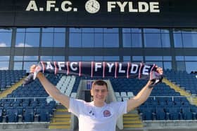 Lewis Thompson is set to step in for injured defender Andy Taylor at Fylde Picture: AFC FYLDE