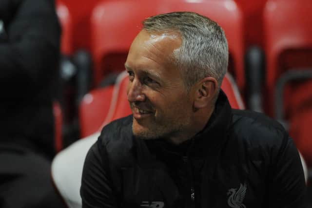 Neil Critchley took charge of Liverpool's Under-23 side at Fleetwood earlier in the season