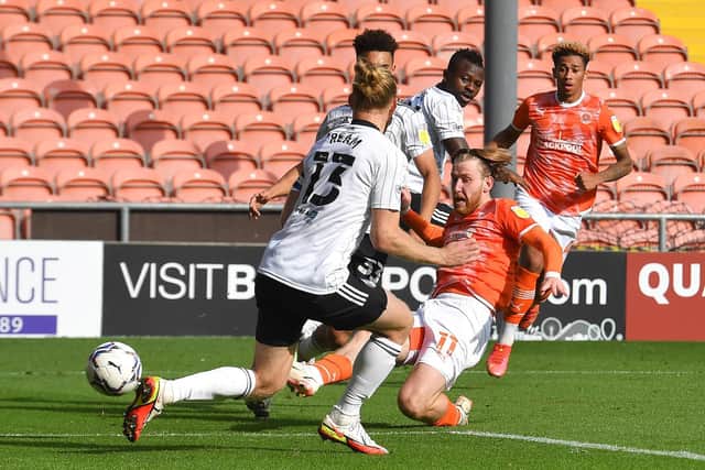 Josh Bowler sealed Blackpool's first win of the Championship season against Fulham