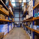Inside the Lixall warehouse in Leyland