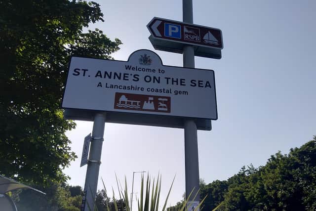 A boundary sign for St Annes