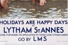 Detail from a vintage railway poster promoting the resort of 'Lytham St Annes'.
Picture: Friends of the Lytham St Annes Art Collection.