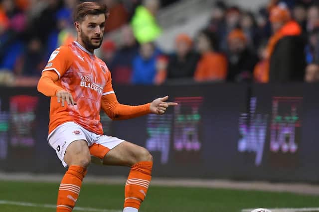 Luke Garbutt is back in training with Blackpool