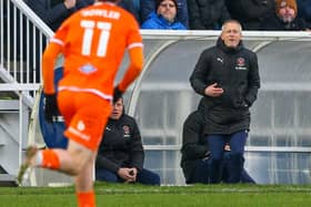 Blackpool boss Neil Critchley during his side's 2-1 defeat to Hartlepool in the third round of the FA Cup.