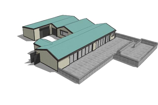 The plan for the wind sports centre