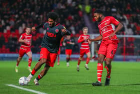 Ellis Harrison scored Fleetwood's winner on his debut at Doncaster