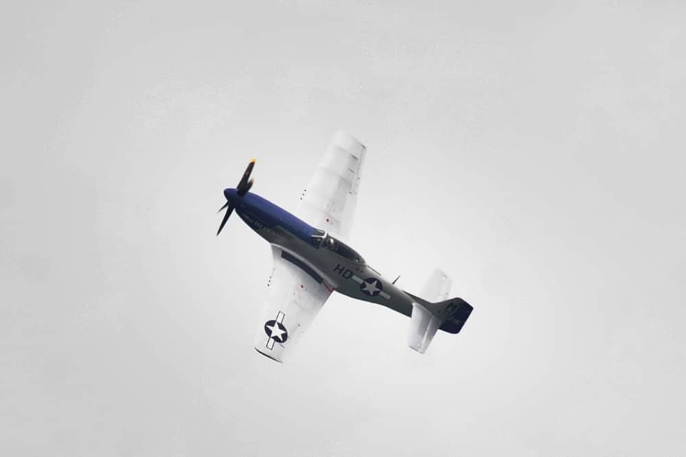 A Second World War vintage Mustang fighter