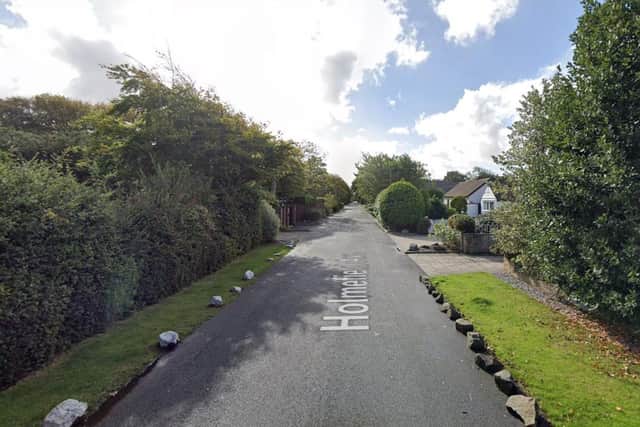 A burglar stole a "quantity of jewellery and a bunch of house keys" after breaking into a bungalow in Holmefield Avenue, Cleveleys (Credit: Google)