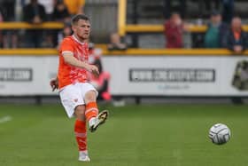 Jordan Thorniley has made 23 appearances for Oxford on loan from Blackpool